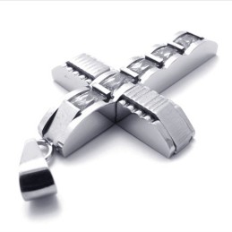 Cross Diamond Titanium Pendant