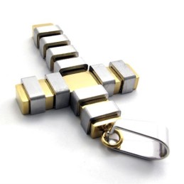 Gold Titanium Cross Pendant