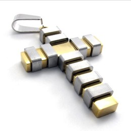 Gold Titanium Cross Pendant