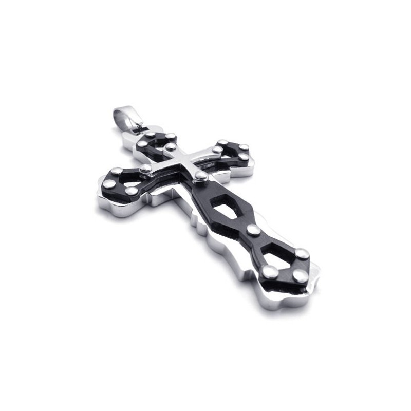 Blue Titanium Cross Pendant Blue Titanium Cross Pendant