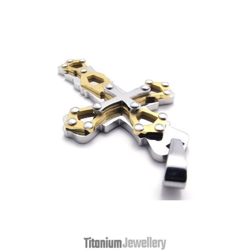 Black Titanium Cross Pendant
