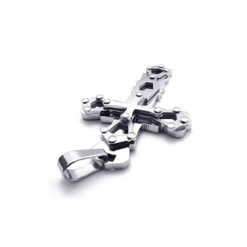 Gold Titanium Cross Pendant