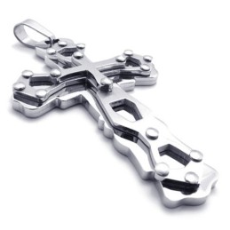 Gold Titanium Cross Pendant