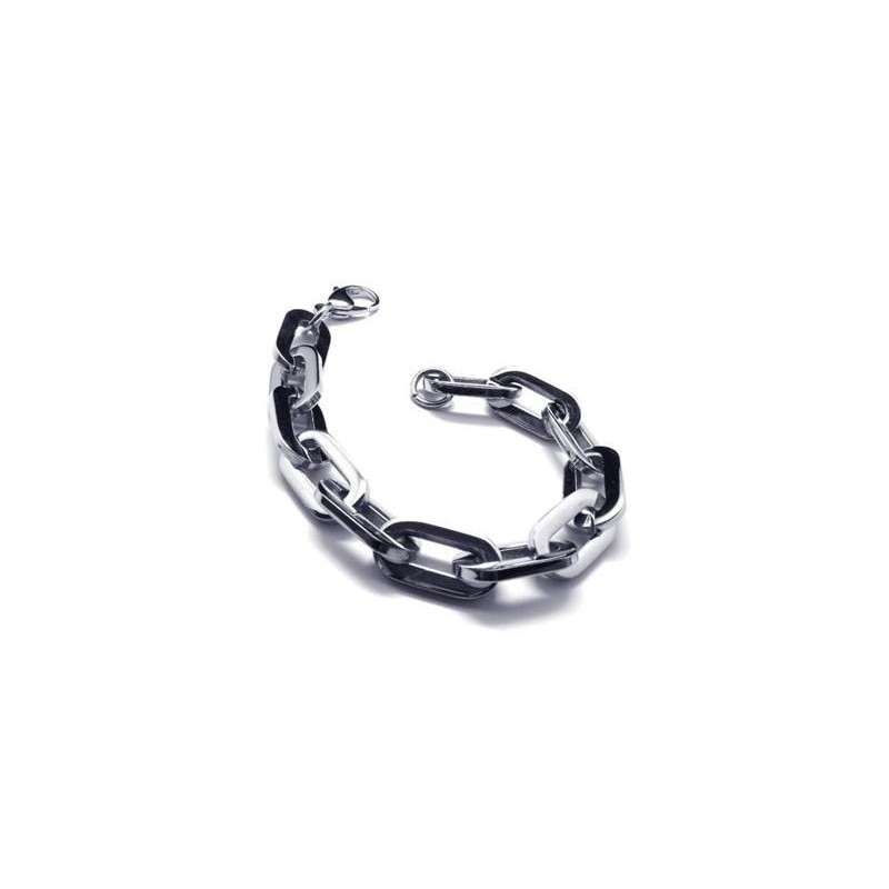 Men's Boy'S Silver Pure Titanium Charm Links Bracelet