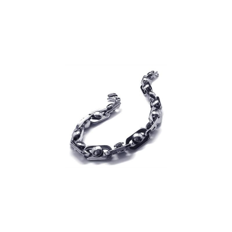 Men's Boy'S Charm Silver Pure Titanium Chain Bracelet Men's Boy'S Charm Silver Pure Titanium Chain Bracelet