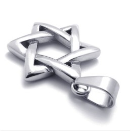 Lucky Hexagram Titanium Pendant