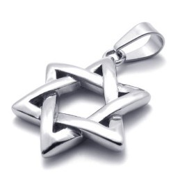 Lucky Hexagram Titanium Pendant