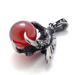 Claw Gem Titanium Pendant