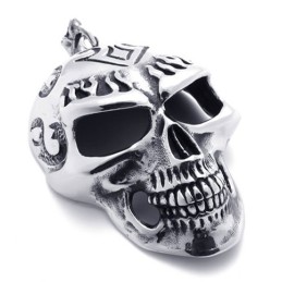 Skull Mask Titanium Pendant
