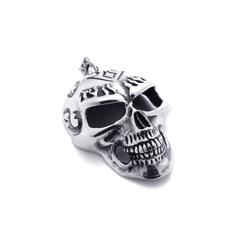 Skull Mask Titanium Pendant