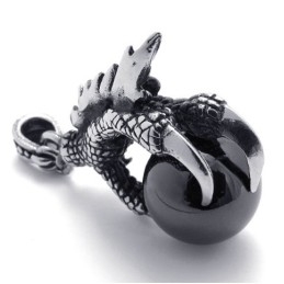 Claw Gem Titanium Pendant