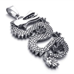 Black Dragon Titanium Pendant