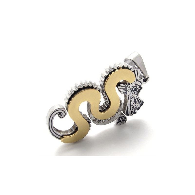 Gold Dragon Titanium Pendant Gold Dragon Titanium Pendant