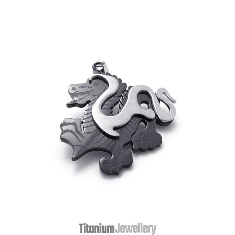 Black Dragon Titanium Pendant Black Dragon Titanium Pendant
