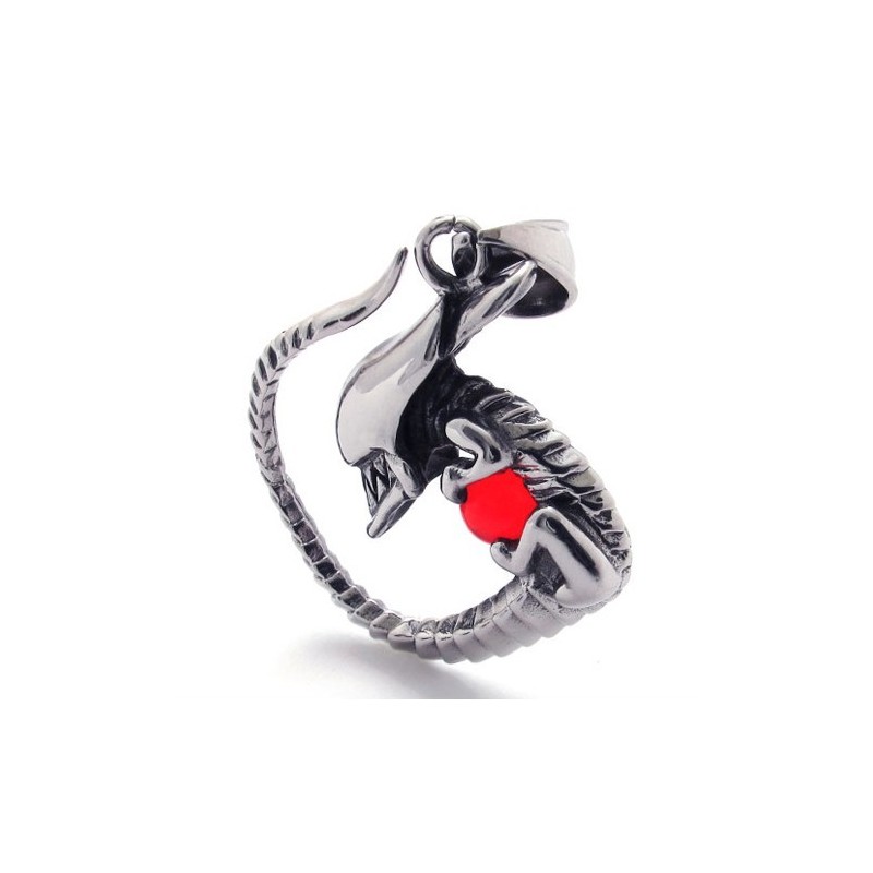 Red Diamond Titanium Pendant