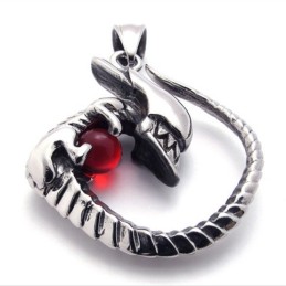 Red Diamond Titanium Pendant
