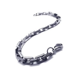 Men's Boy'S Charm Silver Pure Titanium Links Bracelet