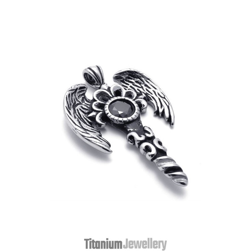 Wings Gem Titanium Pendant Wings Gem Titanium Pendant