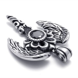 Wings Gem Titanium Pendant