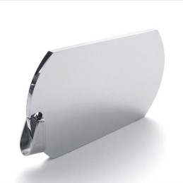 Polished Dog Tag Titanium Pendant