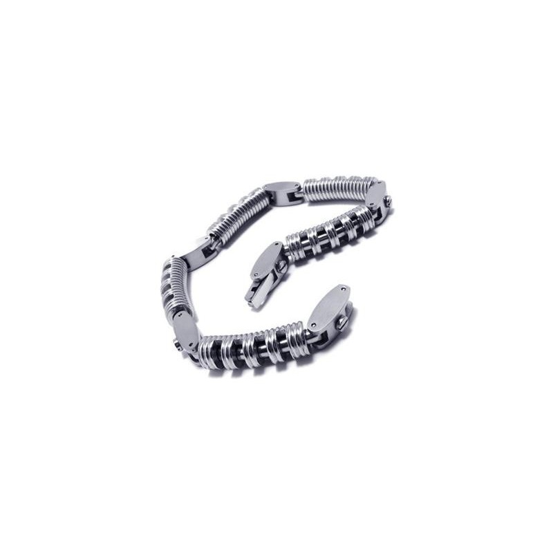 Men's Boy'S Silver Pure Titanium Chain Charm Bracelet Men's Boy'S Silver Pure Titanium Chain Charm Bracelet