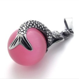 Mermaid Gem Titanium Pendant