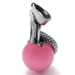 Mermaid Gem Titanium Pendant