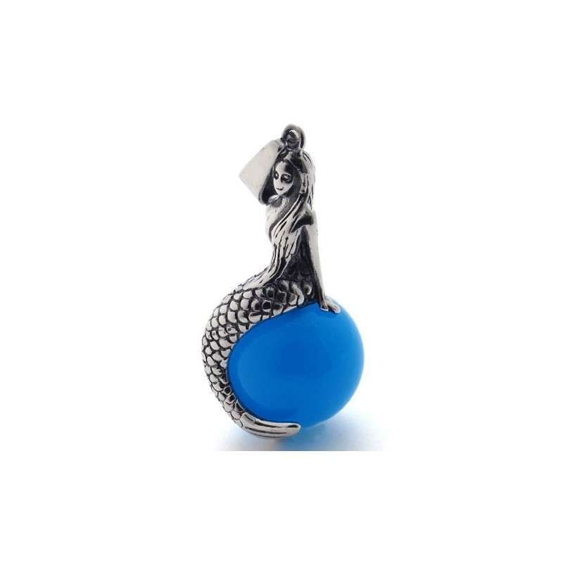 Mermaid Gem Titanium Pendant