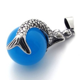 Mermaid Gem Titanium Pendant