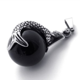 Mermaid Gem Titanium Pendant