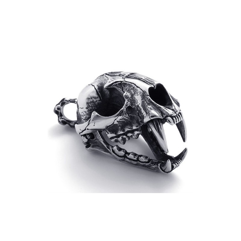 Dinosaur Skull Titanium Pendant