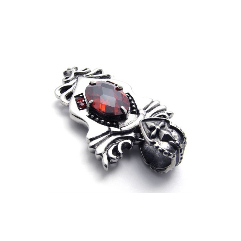 Red Diamond Titanium Pendant Red Diamond Titanium Pendant