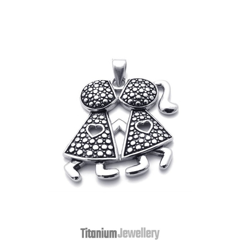 Lovers Titanium Pendant