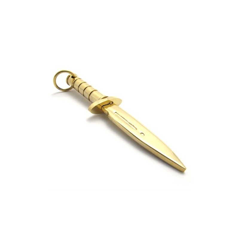 Gold Dagger Titanium Pendant Gold Dagger Titanium Pendant