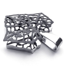 Black Leaf Lovers Titanium Pendant