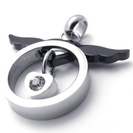Black Angel Titanium Pendant