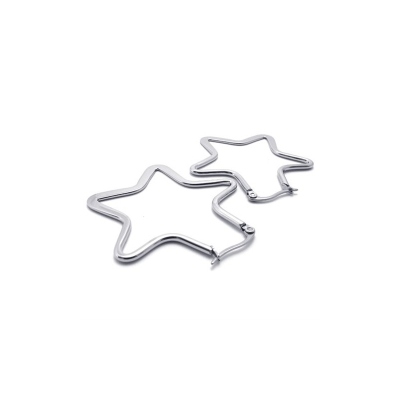 Star Titanium Earrings
