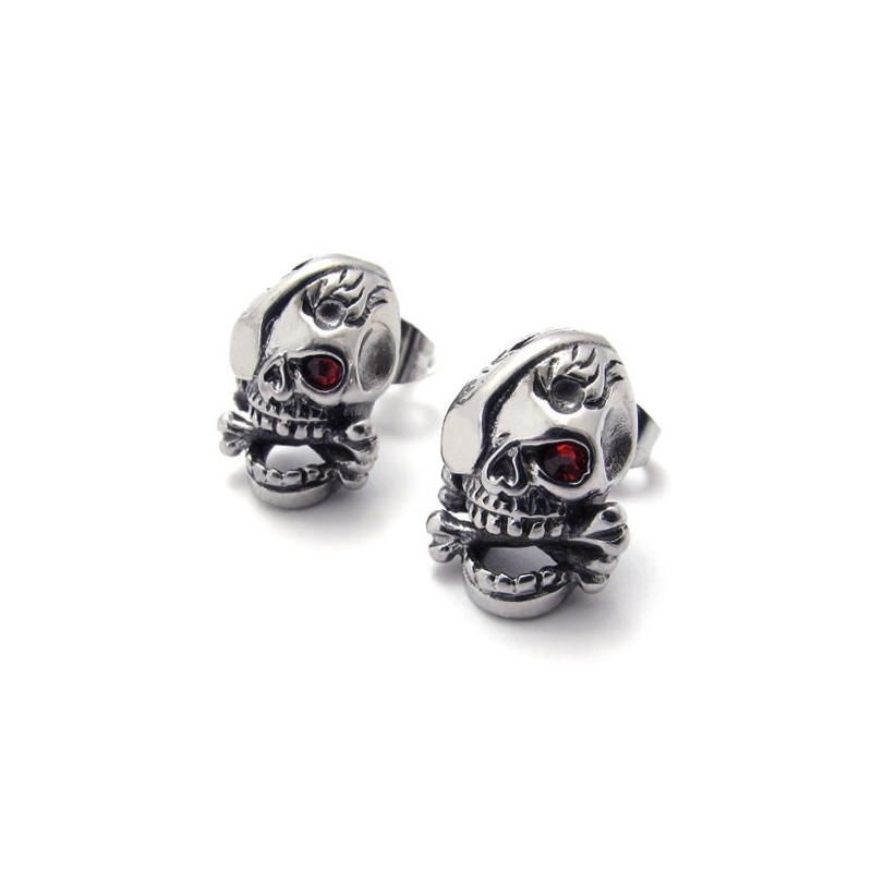 Skull Titanium Earrings