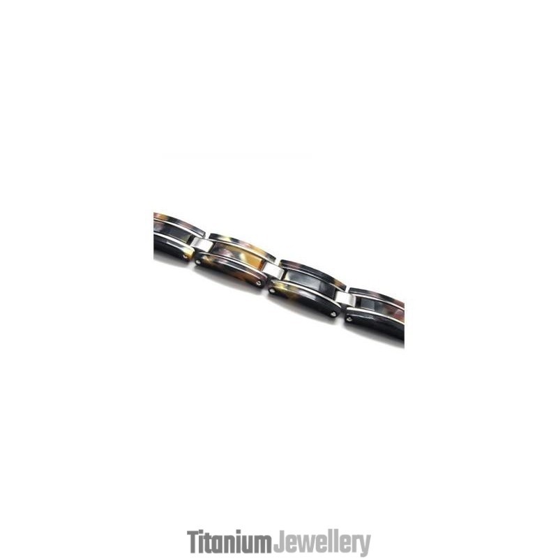 Men's Boys Pure Titanium Rubber Bracelet Charm Bangle Men's Boys Pure Titanium Rubber Bracelet Charm Bangle