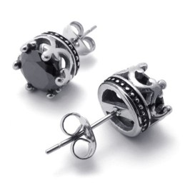 Diamond Titanium Earrings
