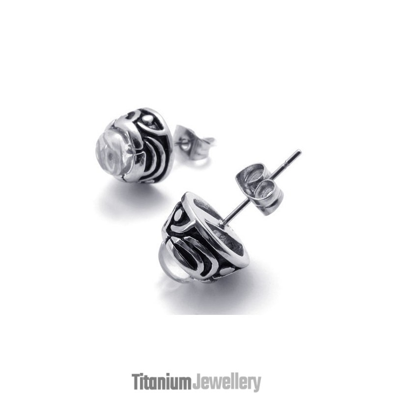 Diamond Titanium Earrings Diamond Titanium Earrings