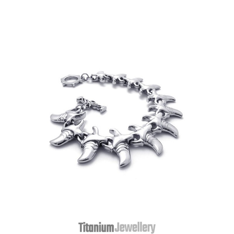8.7 Inch Horn Titanium Bracelet