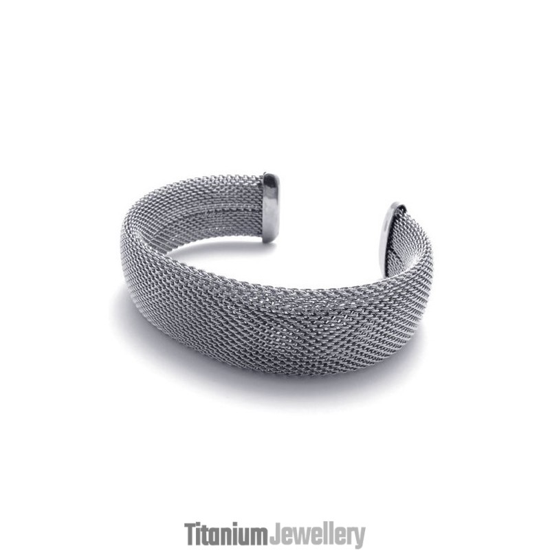 Cables Big Titanium Bracelet