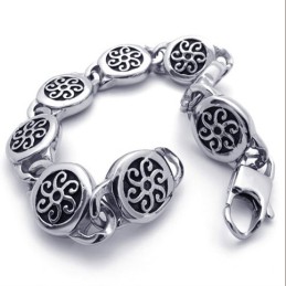 8.7 Inch Retro Titanium Bracelet