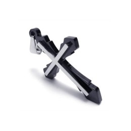 Men's Black Pure Titanium Pendant Cross Necklace (New)