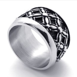 Black Vintage Titanium Ring