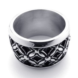 Black Vintage Titanium Ring