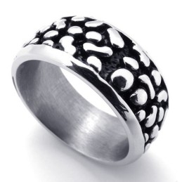 Black Vintage Titanium Ring