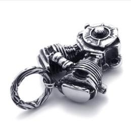 Titanium Motorcycle Engine Pendant