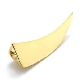 Gold Titanium Wolf Tooth Pendant